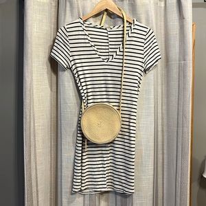 Olivia Rae Striped T-Shirt Dress